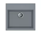 Mofém Zenit 1B szürke gránit mosogatótálca – Duraquartz, ráépíthető, 560x510 mm (760012801G7)