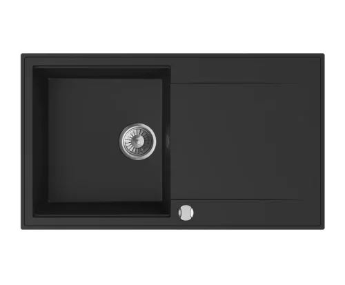 Mofém Zenit 86 1B1D metál fekete gránit mosogatótálca (760012803N3)