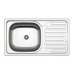   Mofém INFINITE 1B1D rozsdamentes mosogatótálca 860×500 mm polírozott felülettel (760012809)