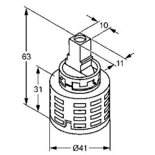 Kludi K41 kerámia kartus 41 mm 7685600-00