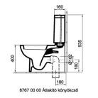 Alföldi LINER monoblokkos WC csésze műszaki rajz