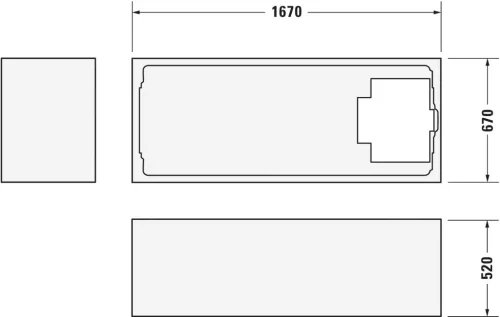 Duravit D-Code Fürdőkádtartó fehér (790472000000000)