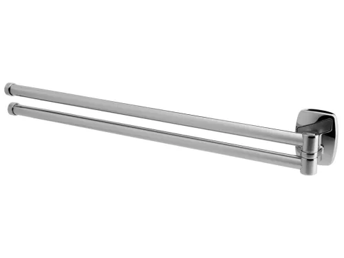 Bisk OREGON 79702 króm kétágú törölközőtartó matt betéttel (79702)