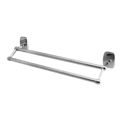   Bisk OREGON 79715 610 mm-es króm dupla lepedőtartó matt betéttel (79715)