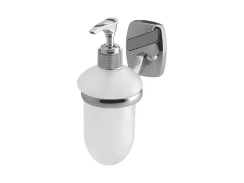 Bisk OREGON 79717 króm üveg folyékony szappan adagoló matt betéttel  (79717)