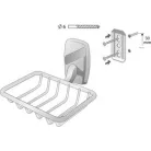 Bisk OREGON WOOD rácsos szappantartó króm fa betéttel (79733)