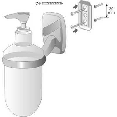 Bisk OREGON WOOD szappanadagoló mattüveg (79740)