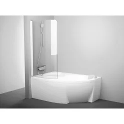 Ravak Rosa CVSK1 140/150 bal kádparaván fehér+transparent