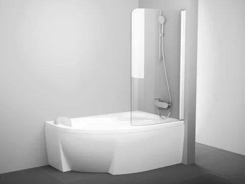 Ravak Rosa CVSK1 160/170 jobb kádparaván fehér+transparent