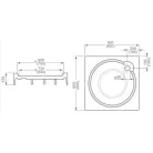 Roltechnik Aloha-P 800 mm szögletes zuhanytálca fehér (8000148)
