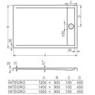 Roltechnik Integro 150x90 téglalap alakú zuhanytálca szifonfedéllel (8000171)
