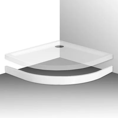 Roltechnik Flat Round zuhanytálcához íves előlap 900 mm (8010083)