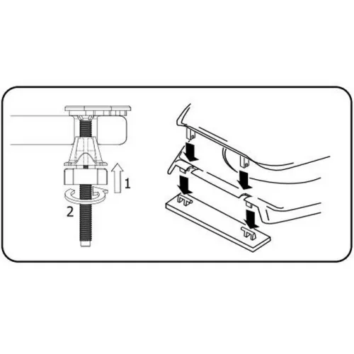 Bisk Yucca WC ülőke fehér PP műanyag Easy 80651