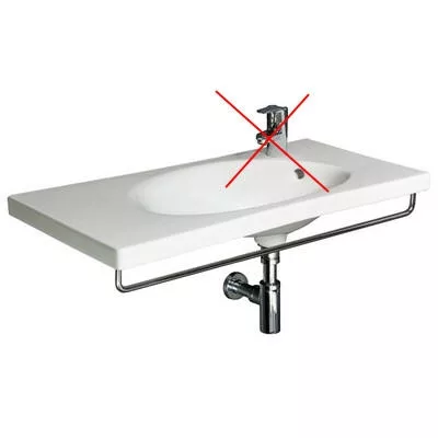 Jika Tigo beépíthető mosdó csaplyuk nélkül 80 cm fehér (8122180001091)