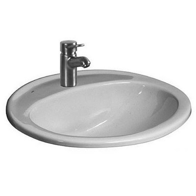 Jika Ibon beépíthető mosdó csaplyukkal 56 cm fehér (8130110001041)