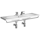 Jika Tigo beépíthető dupla mosdó csaplyukkal 125 cm fehér (8142170001041)