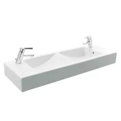   Jika Pure kettős beépíthető mosdó csaplyukkal 100 cm fehér (8144220001041)