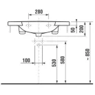 Jika Mio beépíthető mosdó 85 cm pergamon (8147120491041)