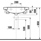 Jika Mio beépíthető mosdó 75 cm fehér (8147160001041)