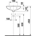 Jika Lyra Plus fali kézmosó 40 cm csaplyuk nélkül fehér (8153810001091)