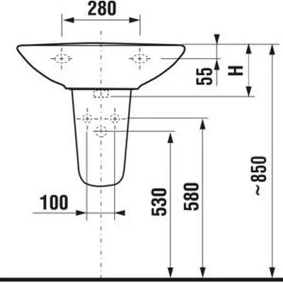 Jika Universal mosdó szifontakaró fehér (8193910000001)