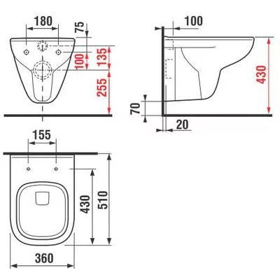 Jika Olymp Deep fali WC csésze mélyöblítésű fehér (8206100000001)