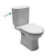 Jika Olymp kombi WC monoblokk hátsó kifolyású mélyöblítésű fehér oldalsó vízbevezetéssel (8226160002411)