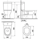 Jika Mio monoblokkos WC csésze VARIO kifolyású (8237160000001)