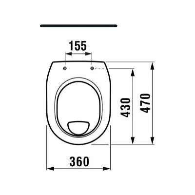 Jika Lyra Plus magasított WC csésze lapos öblítésű hátsó kifolyású (8253860000001)