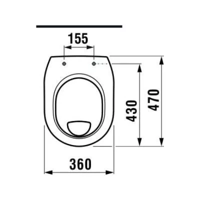 Jika Lyra Plus magasított WC csésze lapos öblítésű alsó kifolyású (8253870000001)