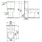Jika Olymp monoblokkos WC szett hátsó kifolyású alsó vízbekötéssel (8266160002891)