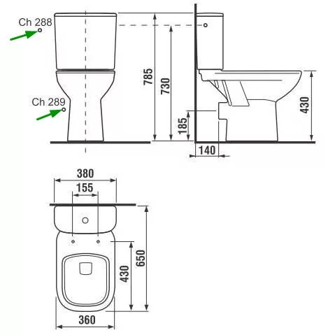 Jika Olymp monoblokkos WC szett hátsó kifolyású alsó vízbekötéssel (8266160002891)