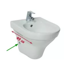   JikaTigo fali bidé fehér oldalsó vízbevezetéssel (8302110003041)