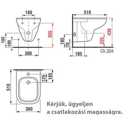 Jika Olymp fali bidé fehér oldalsó vízbevezetéssel (8306120003041)