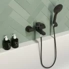 Mofém Zenit Black kád csaptelep zuhanyszettel fekete 84.122.28.0N