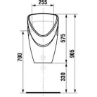 Jika Livo felső bekötésű leszívó rendszerű vizelde fehér (8402010000001)