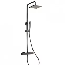 Teka Soller termosztátos zuhanyszett komplett fekete 85238020N rajz