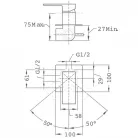 Teka SOLLER süllyesztett zuhany csaptelep fekete 85241120N