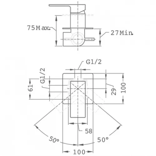 Teka SOLLER süllyesztett zuhany csaptelep fekete 85241120N