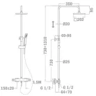 Teka Soller Dual zuhanyrendszer komplett 85.278.02.00