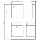 Kolo Twins eletükrös felső szekrény