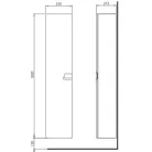 Kolo Twins magas kiegészítőszekrény fehér 88460000