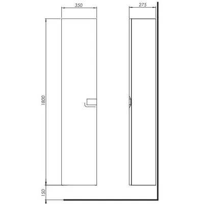 Kolo Twins magas kiegészítőszekrény fehér 88460000