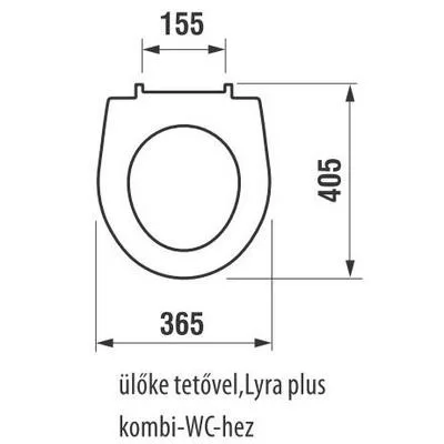 Jika Lyra Plus duroplaszt kombi WC ülőke Softclose műanyag zsanér fehér