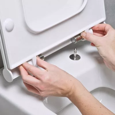 Jika Pure duroplaszt WC ülőke fém zsanér Softclose fehér