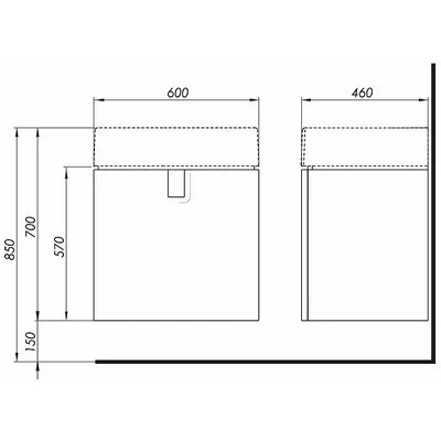 Kolo Twins mosdószekrény