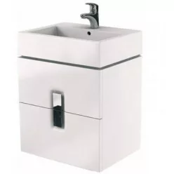 Kolo Twins 60 mosdószekrény két fiókkal fehér 89492000 rajza