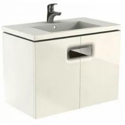 Kolo Twins 80 mosdószekrény két ajtóval fehér 89547000 rajza