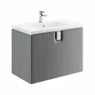 Kolo Twins 80 mosdószekrény fiókkal grafit 89551000 rajza