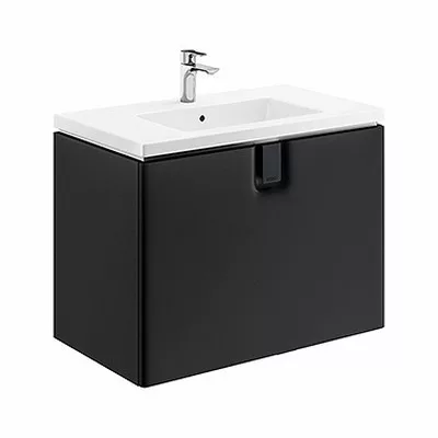 Kolo Twins 80 mosdószekrény fiókkal grafit 89551000 rajza